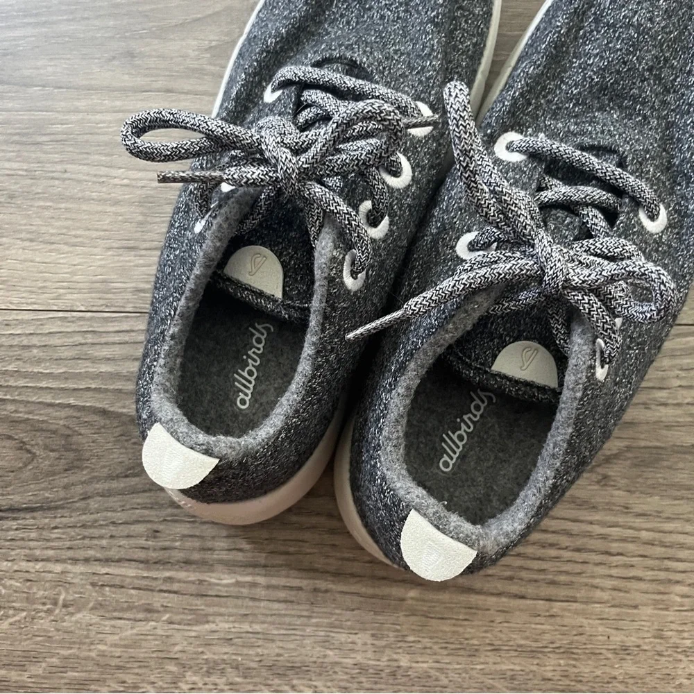 Allbirds Womens Wool Runner Charcoal Sneakers Size 8